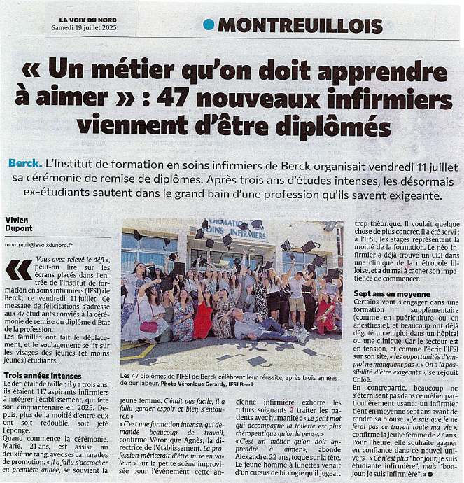 Article Voix du nord