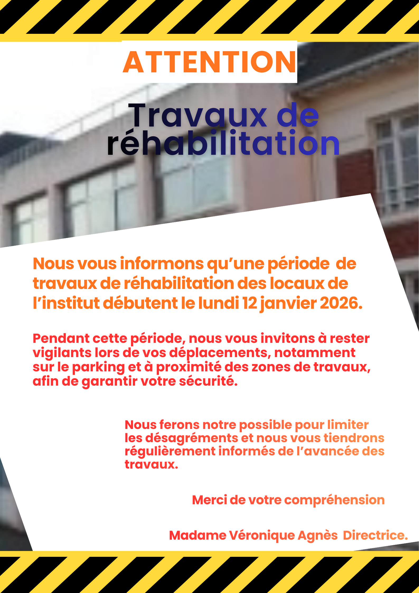 Copie de Affiche annonce dates travaux en cours